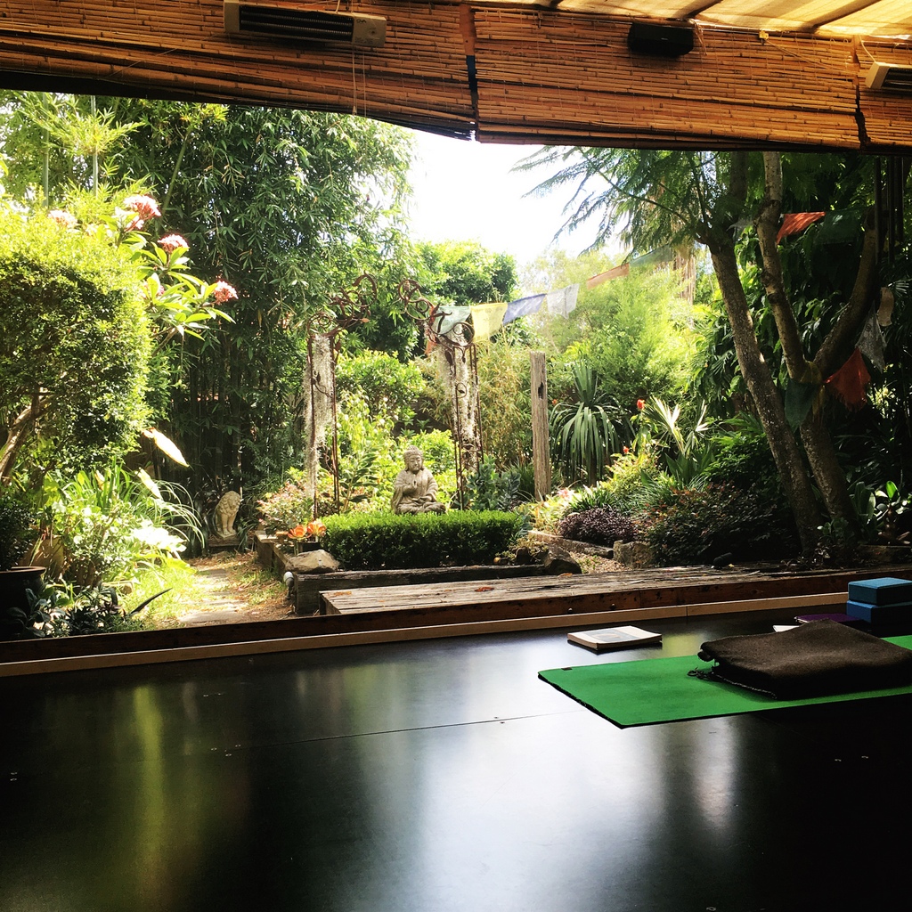The view from my yoga mat. Things are looking up in Botany Bay, Captain Cook!