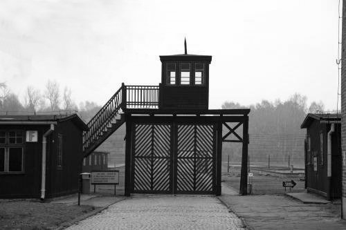 "Death Gate" at Stuthoff concentration camp, Poland. 
