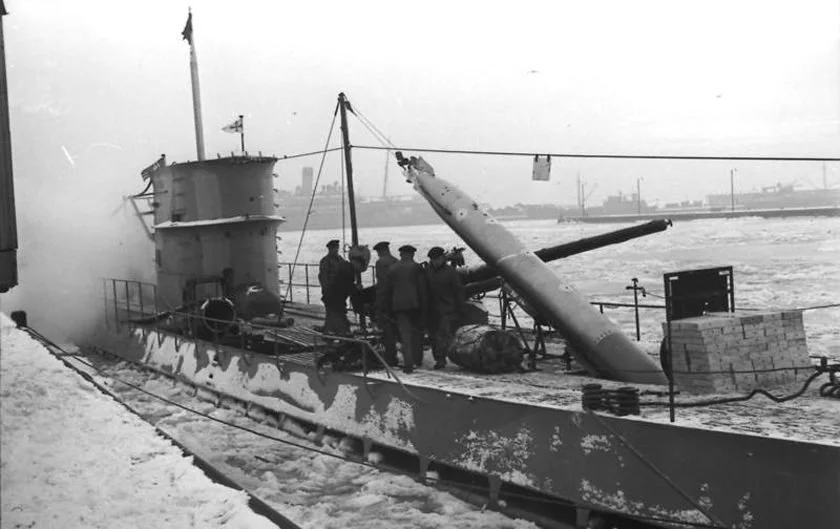 German U-Boats. The compound at Neustadt where Saba ended up, literally washed ashore after the War, had been a German naval training base. 