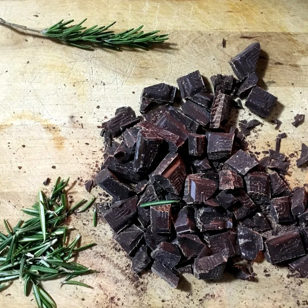 Chocolate &amp; Rosemary Cake