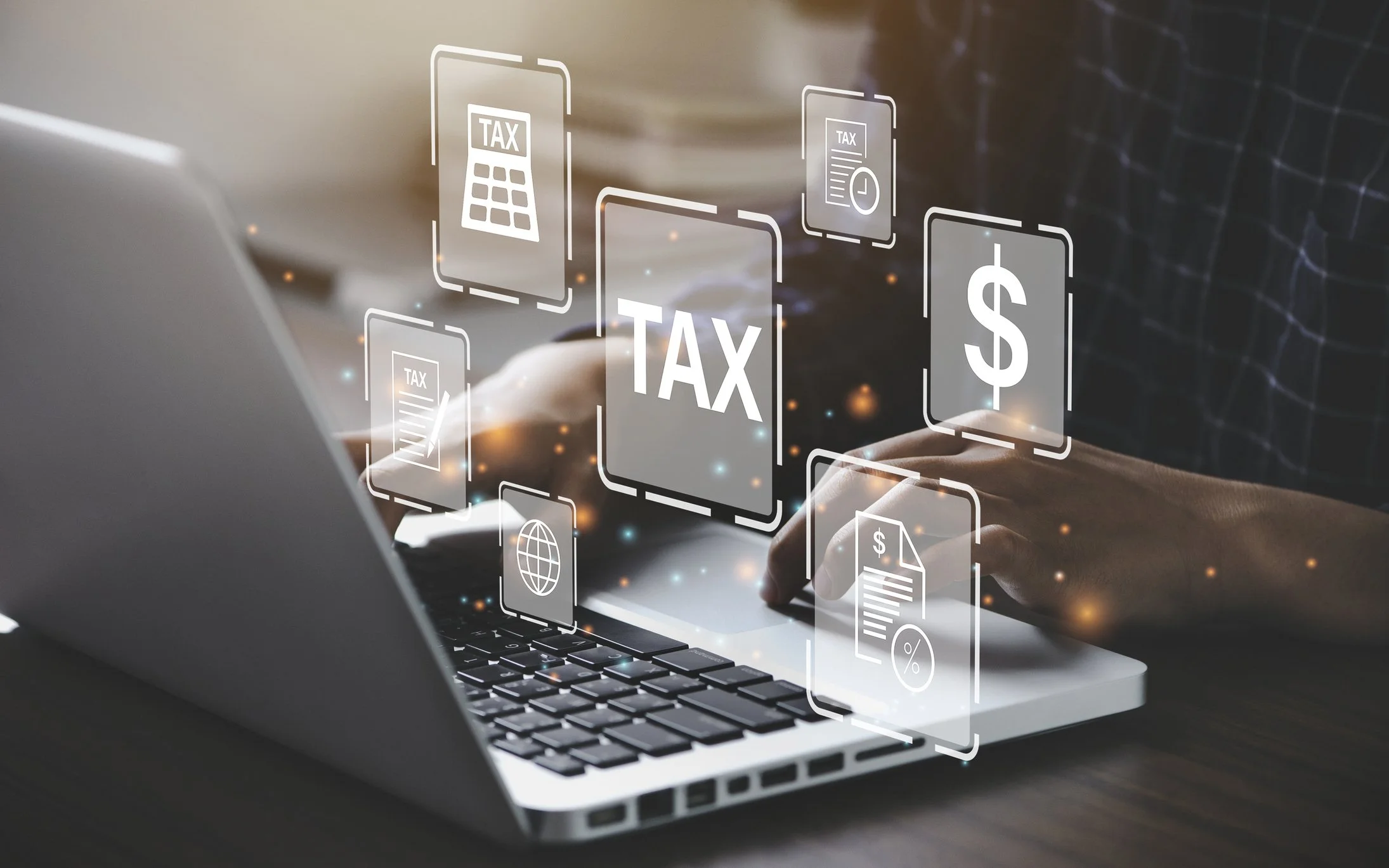 Laptop used for doing taxes and full wealth management and financial planning services.