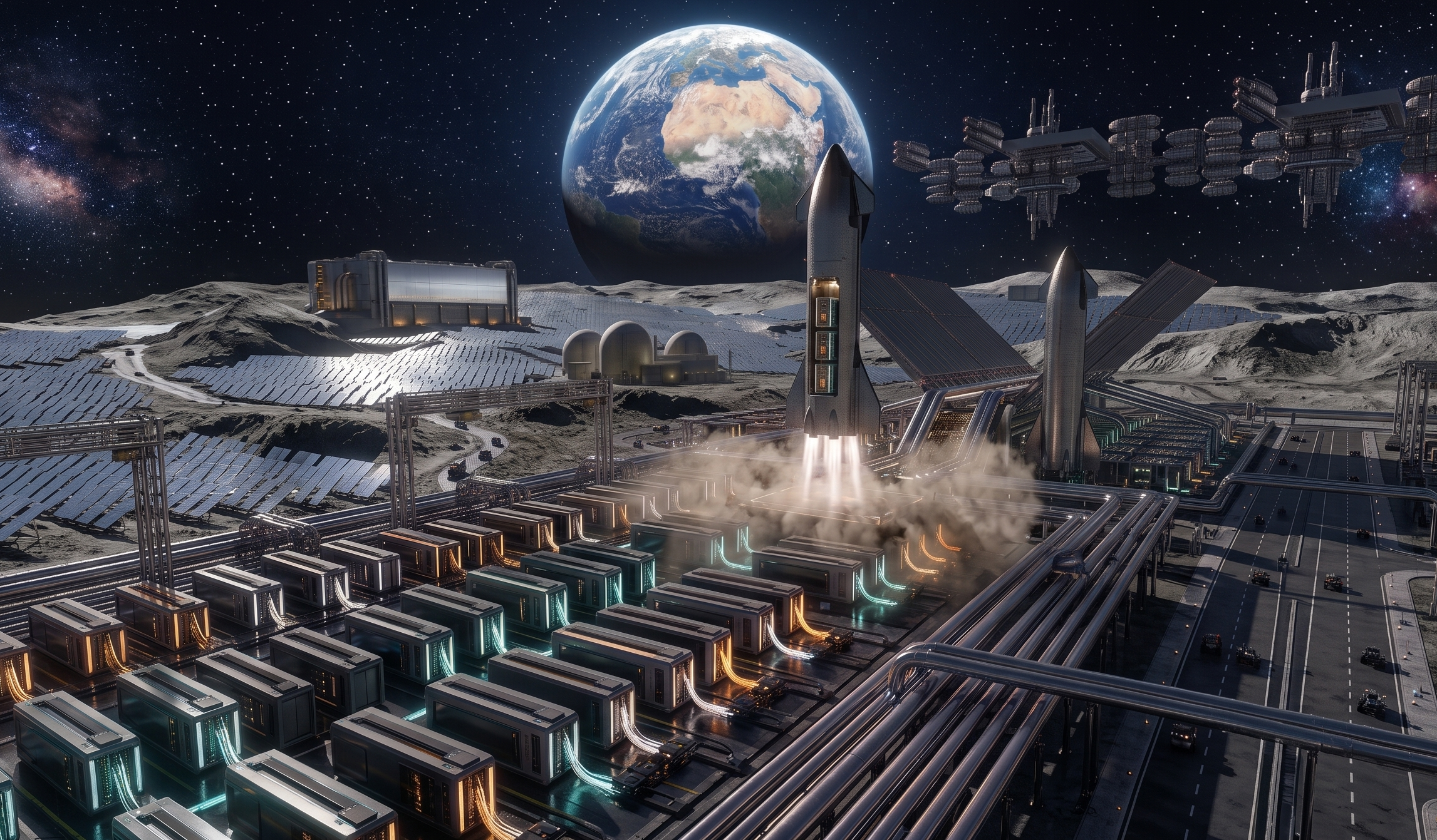Artificial intelligence and Bitcoin infrastructure via an orbital data center connected through global energy markets.