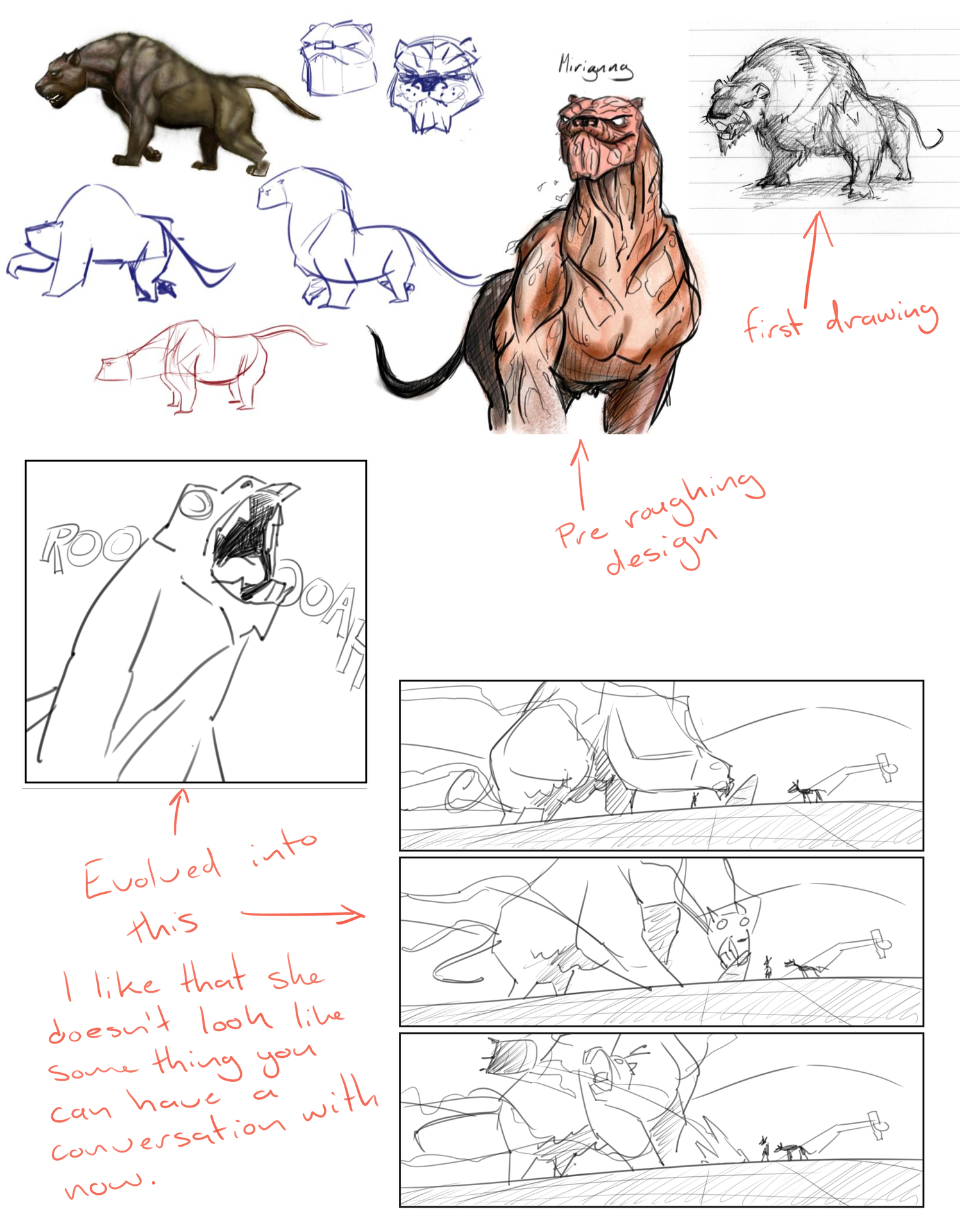 There is a rule that all good monster movie makers stick to. Don't make the monster talk! The extension is, don't make it look like it could talk. That's what I was going for here and why I moved away from my original concept.