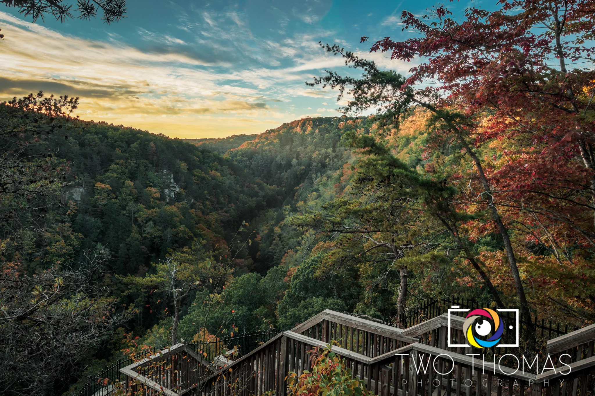 Early autumn sunrise at Cloudland Canyon State Park in Rising Fawn, GA.