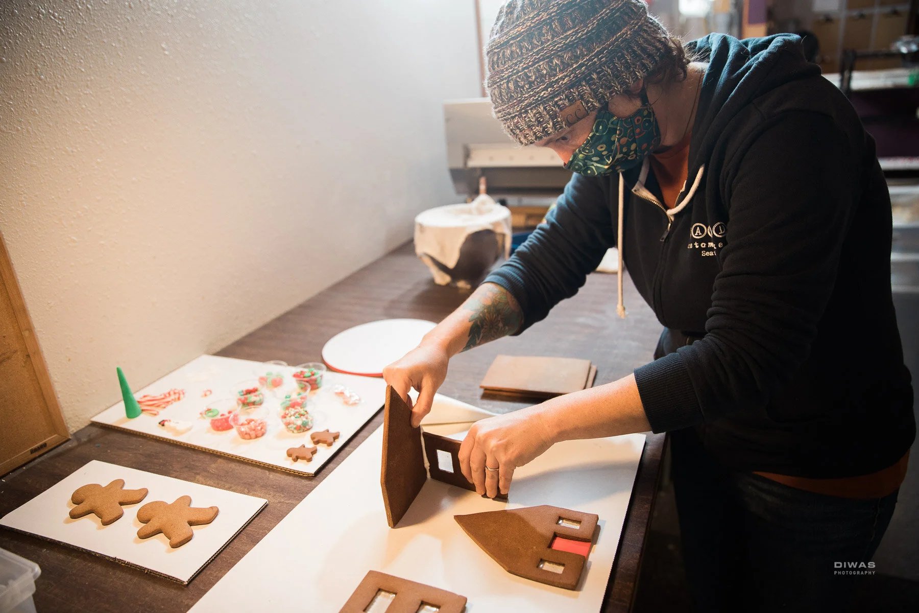 Attach sides to the back.