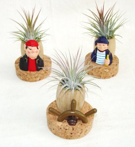 #244 Pirate bust with barrel, #245 Half-Wheel with barrel
