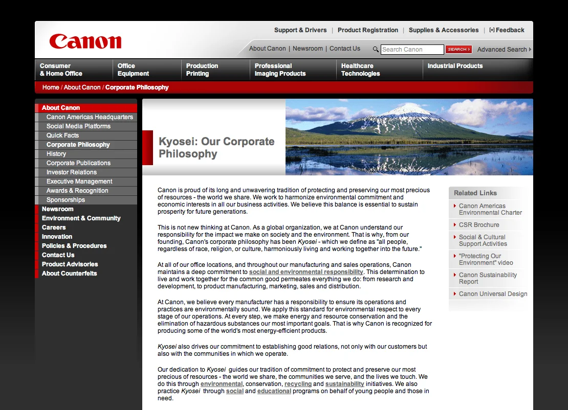 Corporate philosophy