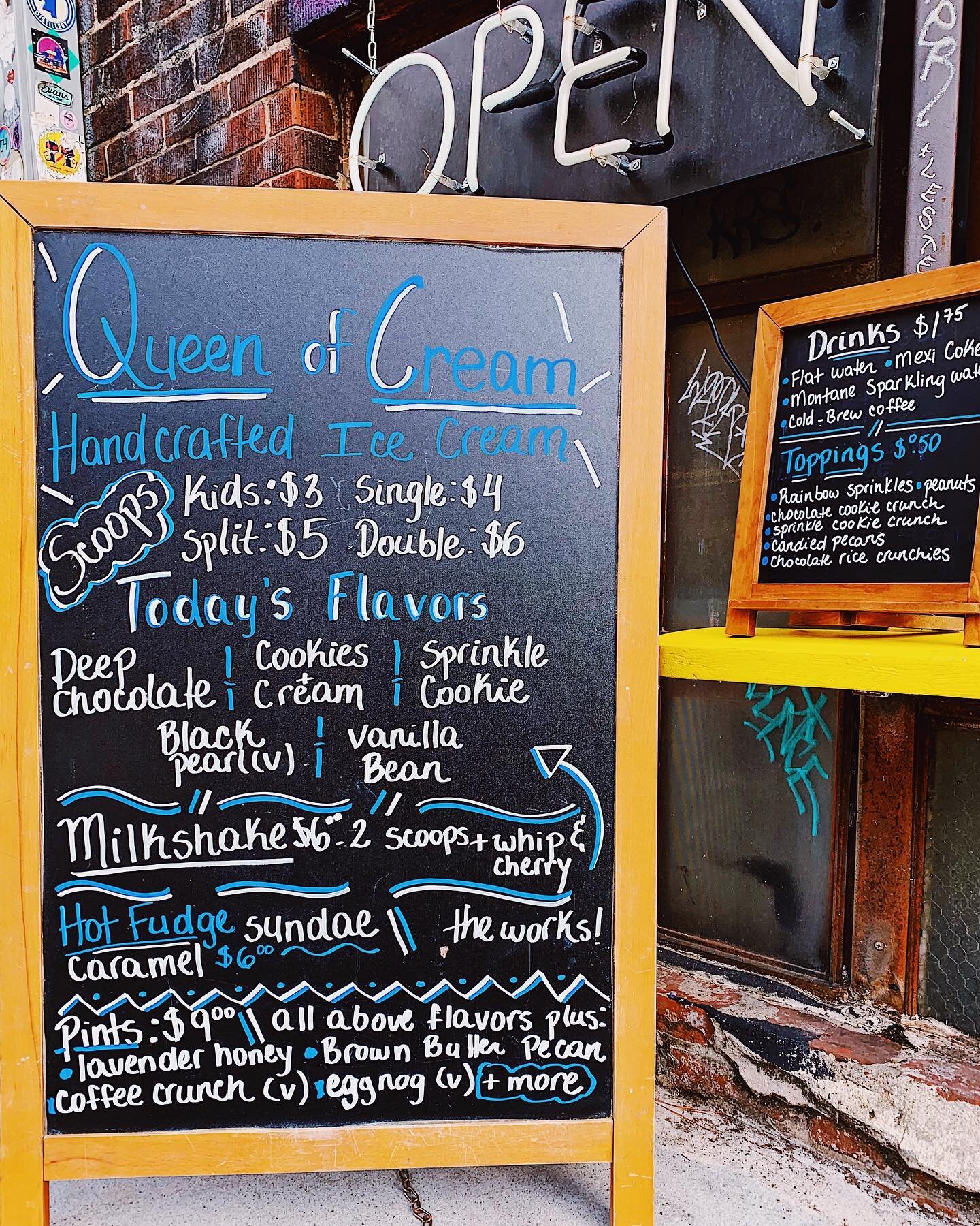 Out and about today? Why not stop by our ice cream window for some handcrafted ice cream? Here until 6pm! 😋🍦❤️