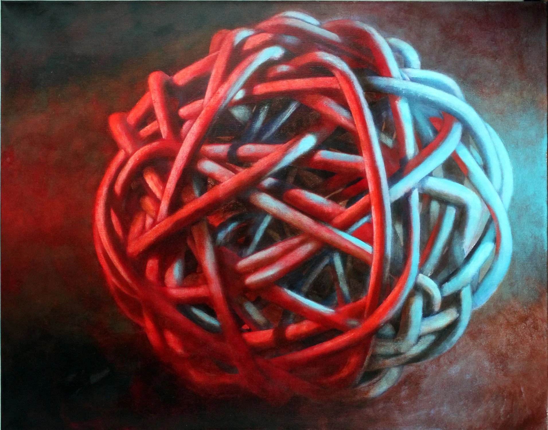 Knot No. 3 - Blue Red, 2010