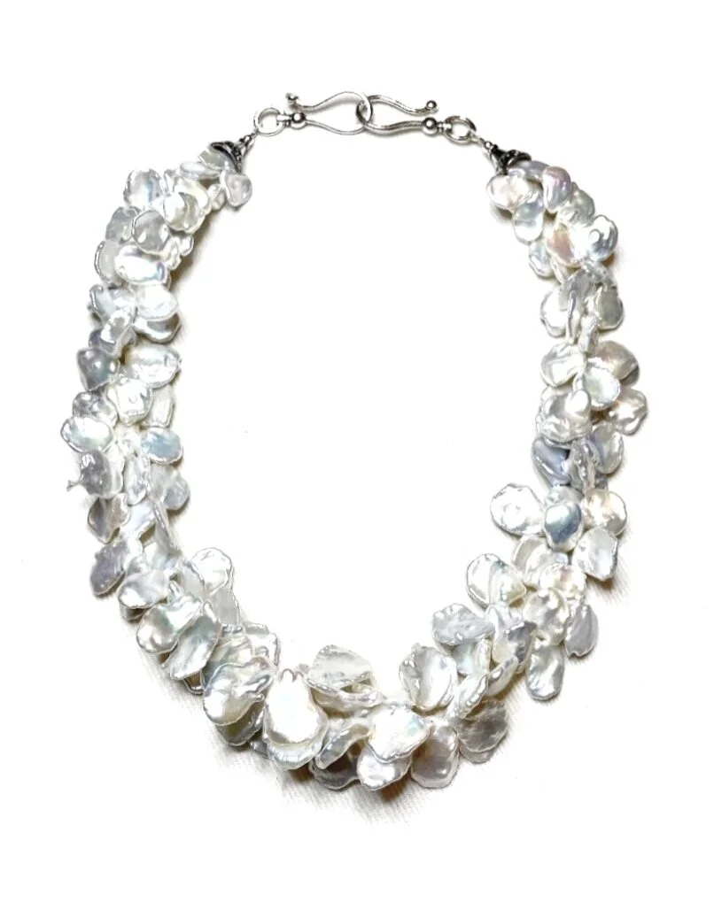Double Strand Keshi Pearl with Signature Clasp