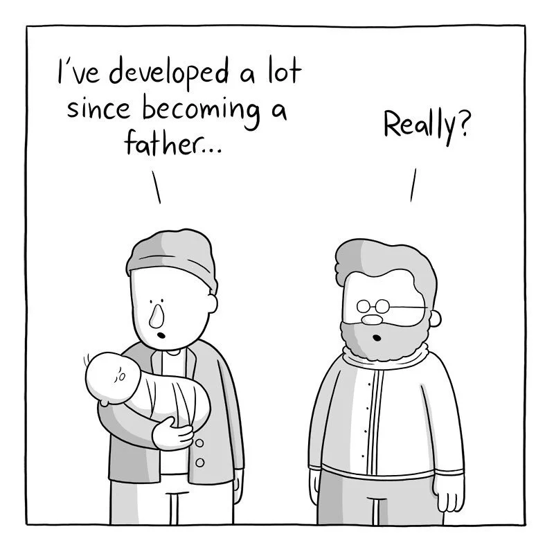 develop mental issues.
.
#parenting #kids #fatherhood #parents #baby #parenthood #relatable #parents #family #love #comic #webcomic #webtoon #comics #webcomics #webtoons #comix #webcomix #baldstache #funny #comedy #humor #lol #haha #instacomic  #igco