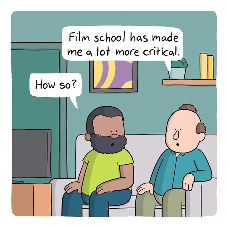 bachelor of failed arts.
.
#critic #filmschool #art #film #college #critics #critical #school #artschool #comic #webcomic #webtoon #comics #webcomics #webtoons #comix #webcomix #baldstache #funny #comedy #humor #lol #haha #instacomic  #igcomic #insta