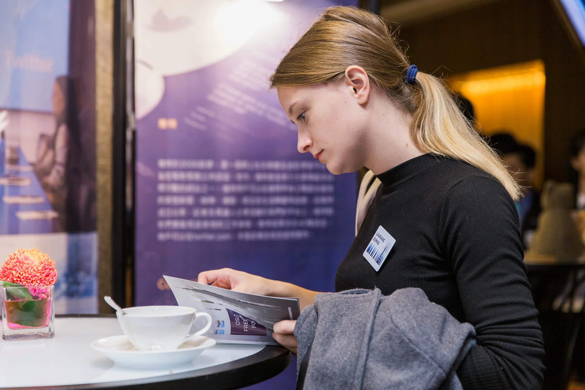 Oslo Freedom Forum In Taiwan Expo展區 掛軸單透布