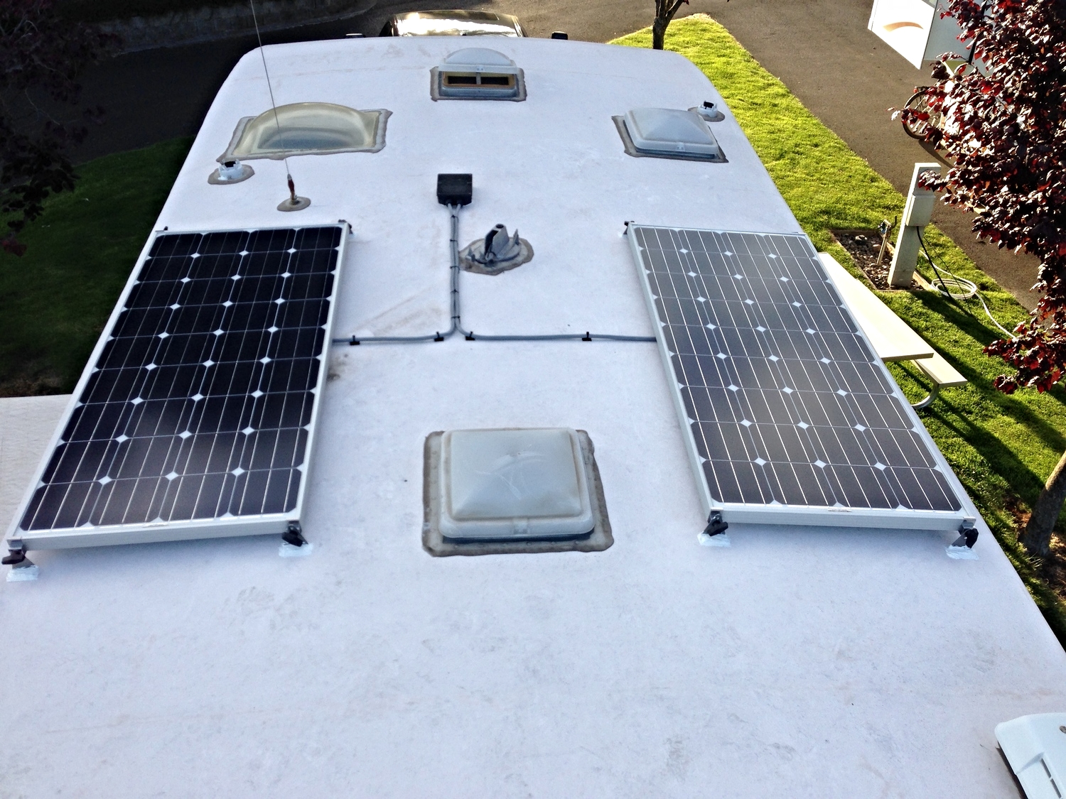  Two 160 solar panels 