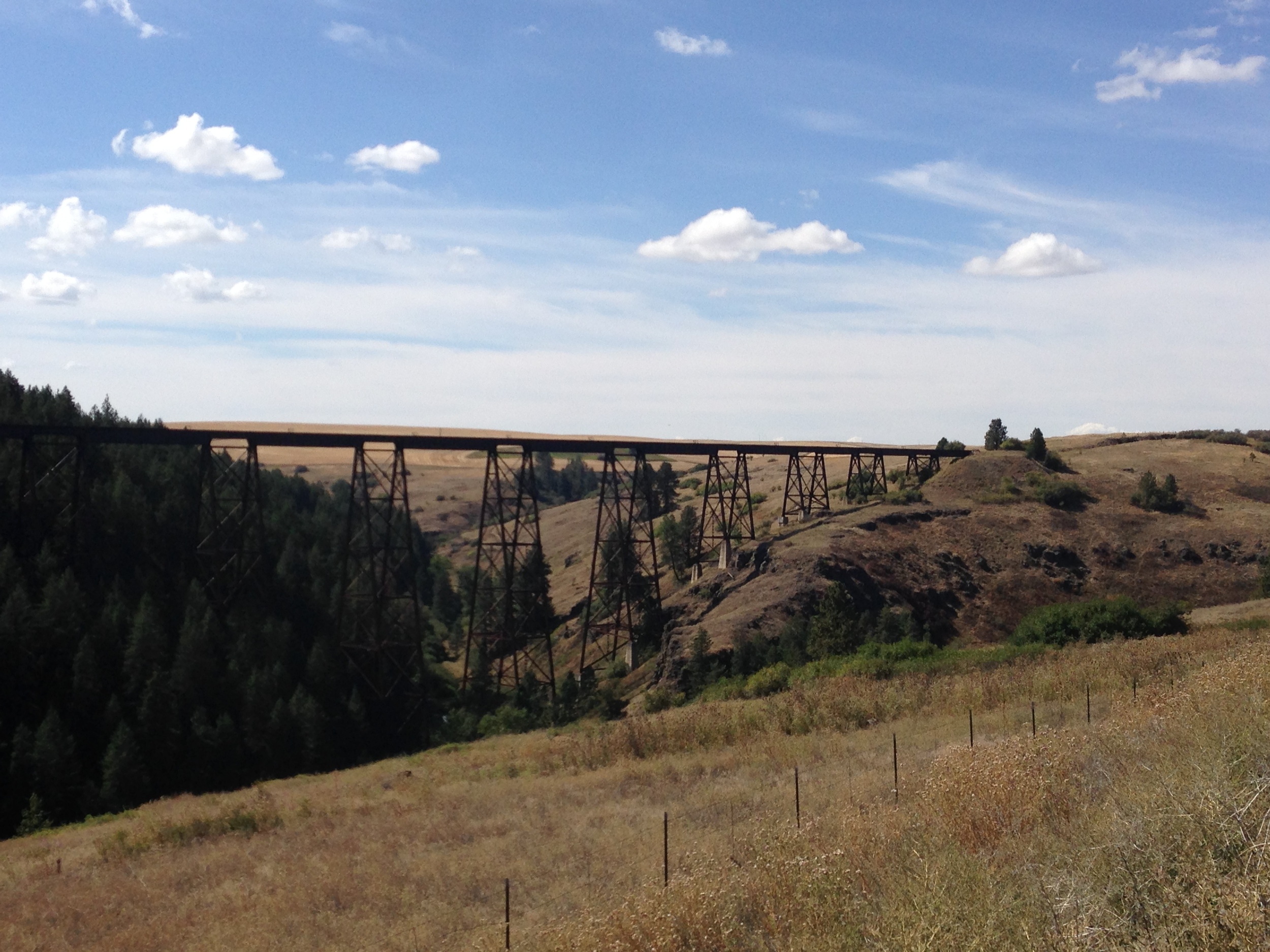  An old train tressle south of Lapwai, ID 