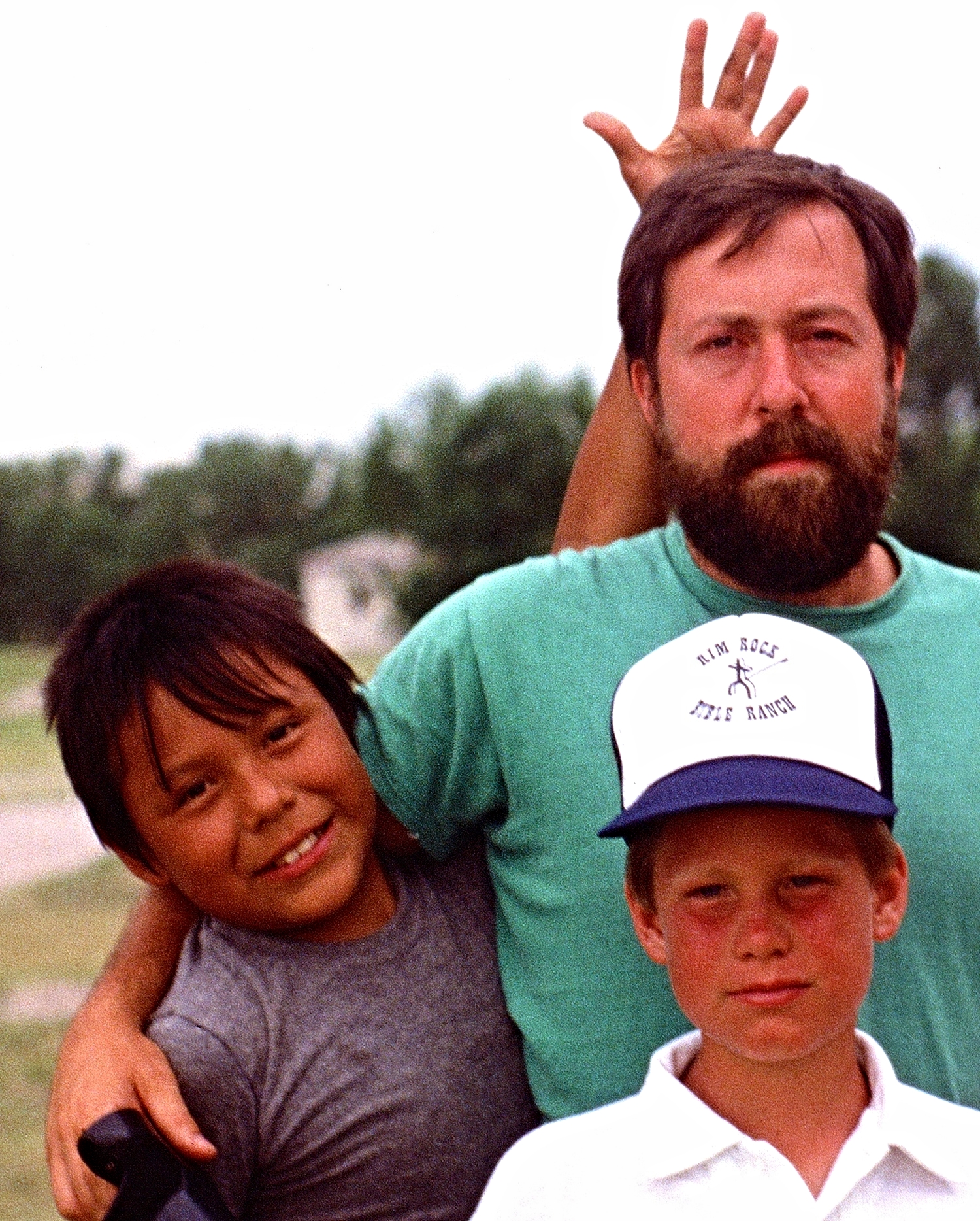 Albert Iron on the left over 20 plus years ago at a church camp in Wyoming