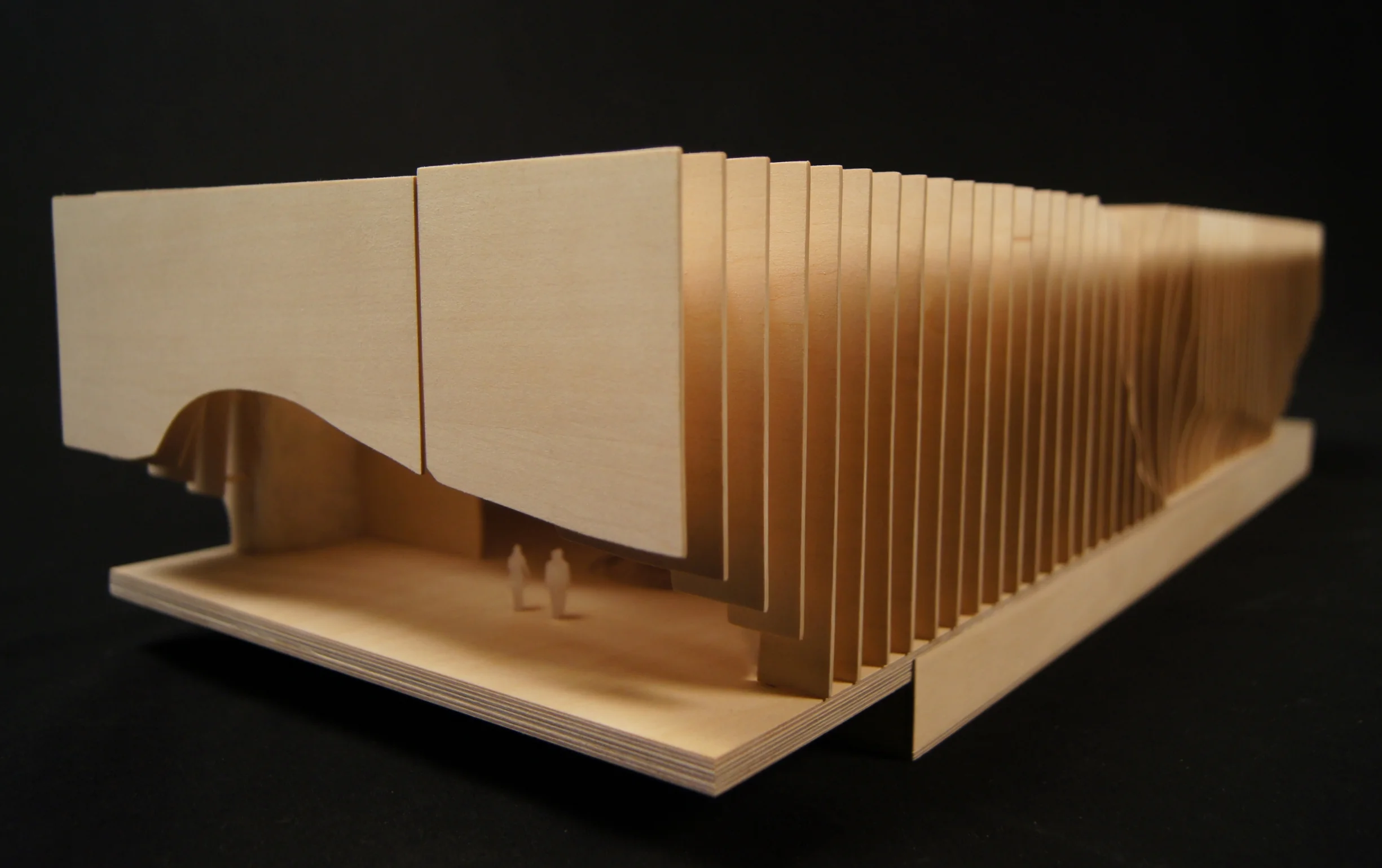  View of main entrance/model 