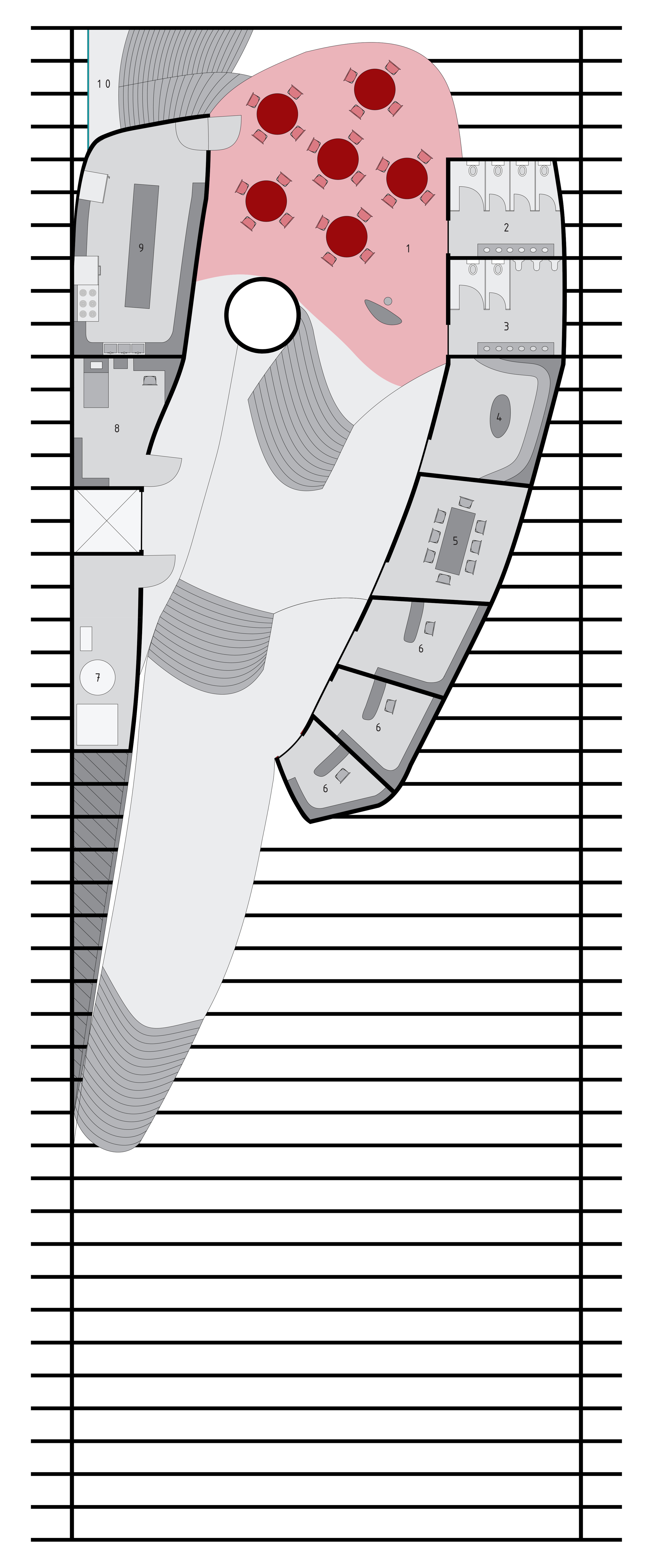  Second floor plan/cafe//kitchen//offices 