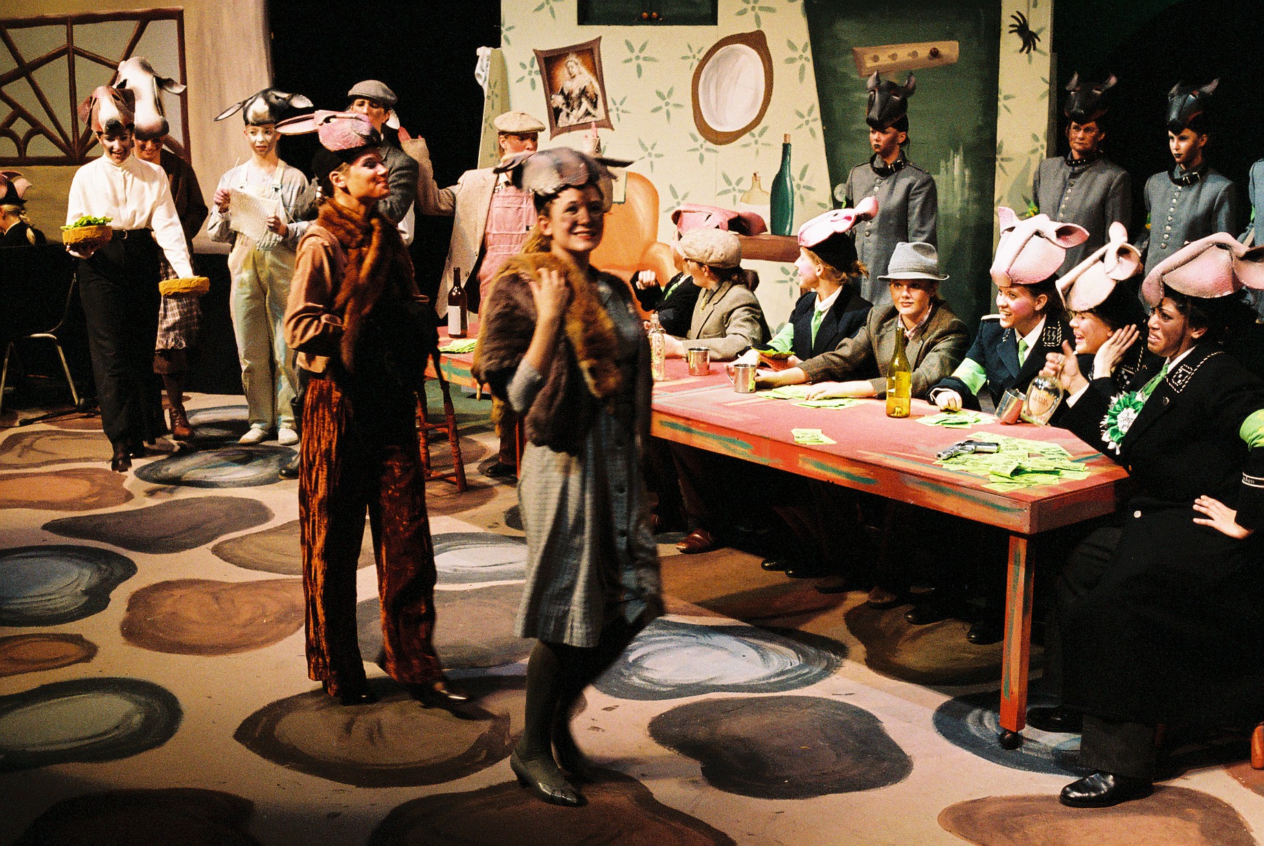   Animal Farm  - Photo by James Field | Set Design: Chantal Marks | Masks: Stephanie Fisher 