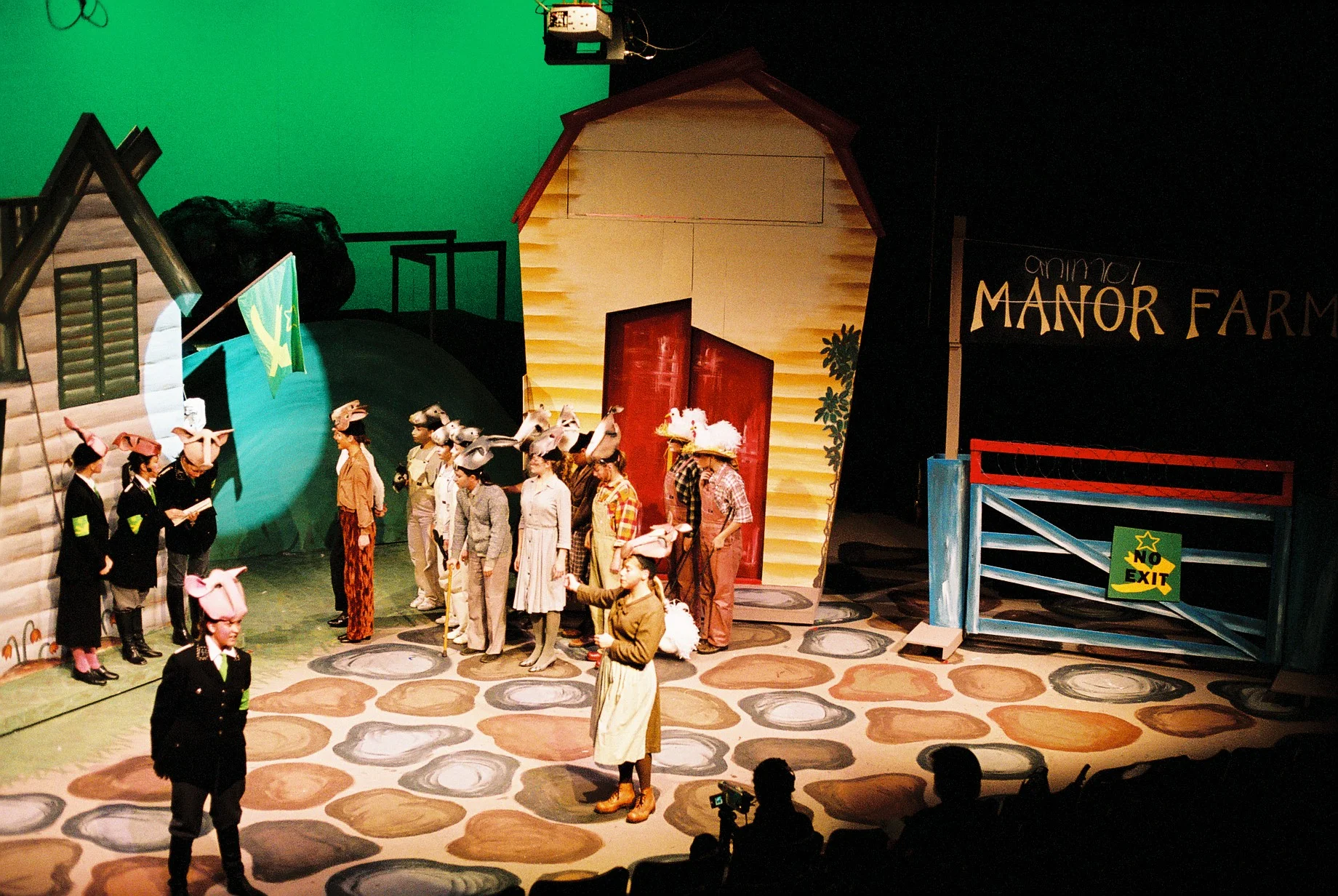   Animal Farm  - Photo by James Field  |  Set Design: Chantal Marks | Masks: Stephanie Fisher 