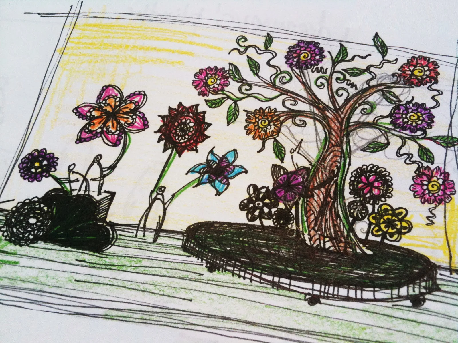   The Secret Garden  - Concept sketches: Chantal Marks 