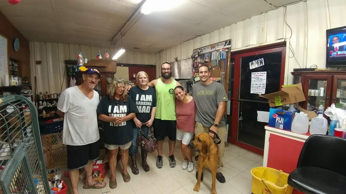 Daniel Reitman and Barking Mad Animal Rescue Team in Texas after Hurricane Harvey.jpg