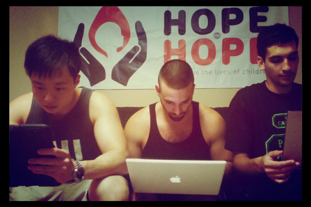 Chipeng Liang, Daniel Reitman and Nick Bratskier at Hope For Hope Meeting.jpg