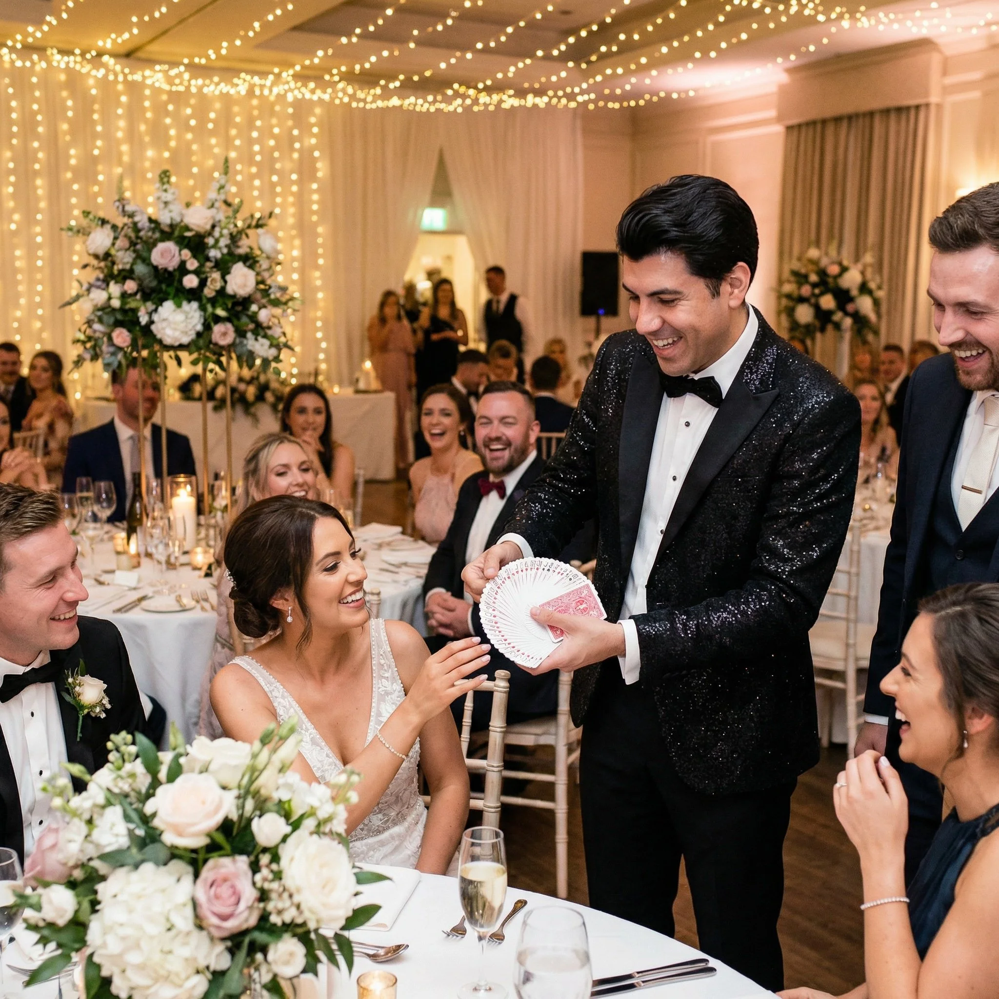 Being a Wedding Magician in Los Angeles and community.