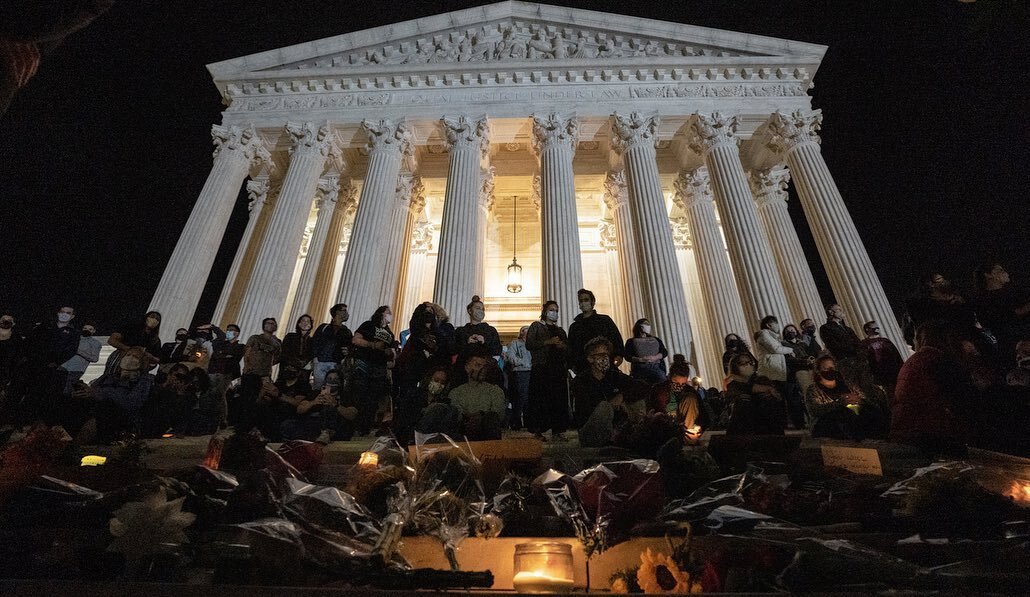 Upon the news of Justice Ruth Bader Ginsburg&rsquo;s passing thousands of supporters congregate on the outside of the U.S. Supreme Court in Washington, D.C. to pay their respects. September 19th, 2020.
#BreakingNews #Politics #DC #notIphone #NotASwam