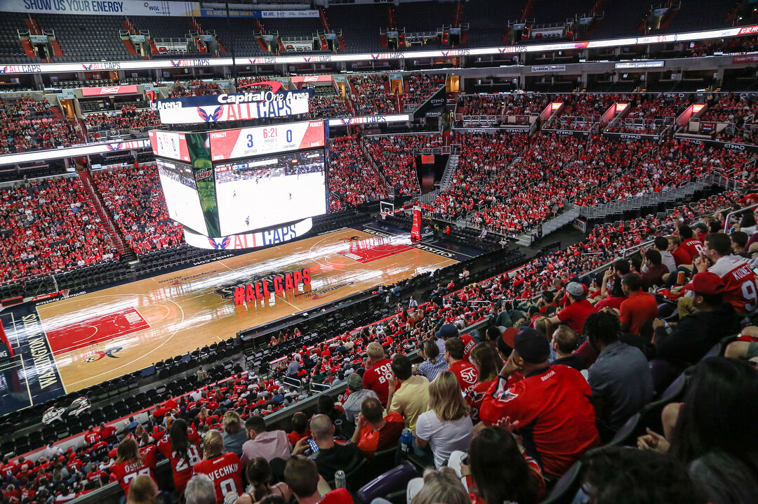 On May 23rd, 2018 fans react from inside Capital One Arena during the watch party of Game 7 and on the streets of Washington, DC after the  @capitals win Game 7 for the Eastern Cup. 
Next stop, Vegas, for the Stanley Cup against the @goldenknightsoff