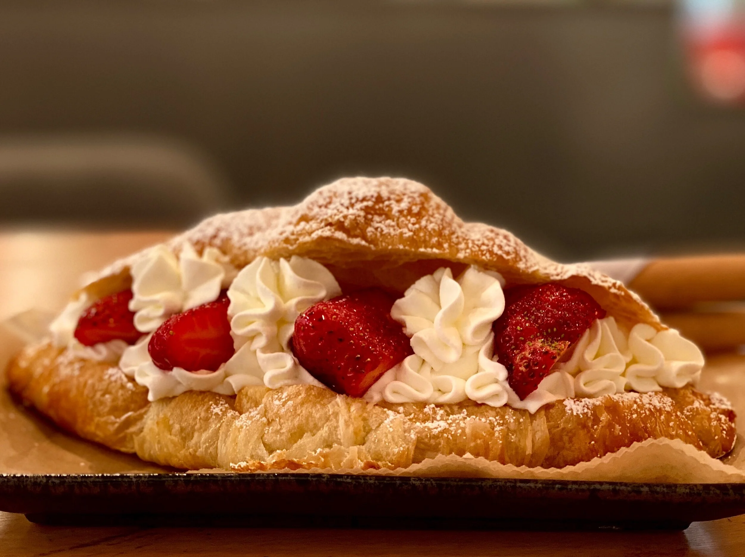 Food Porn: Tasty Strawberry Croissant