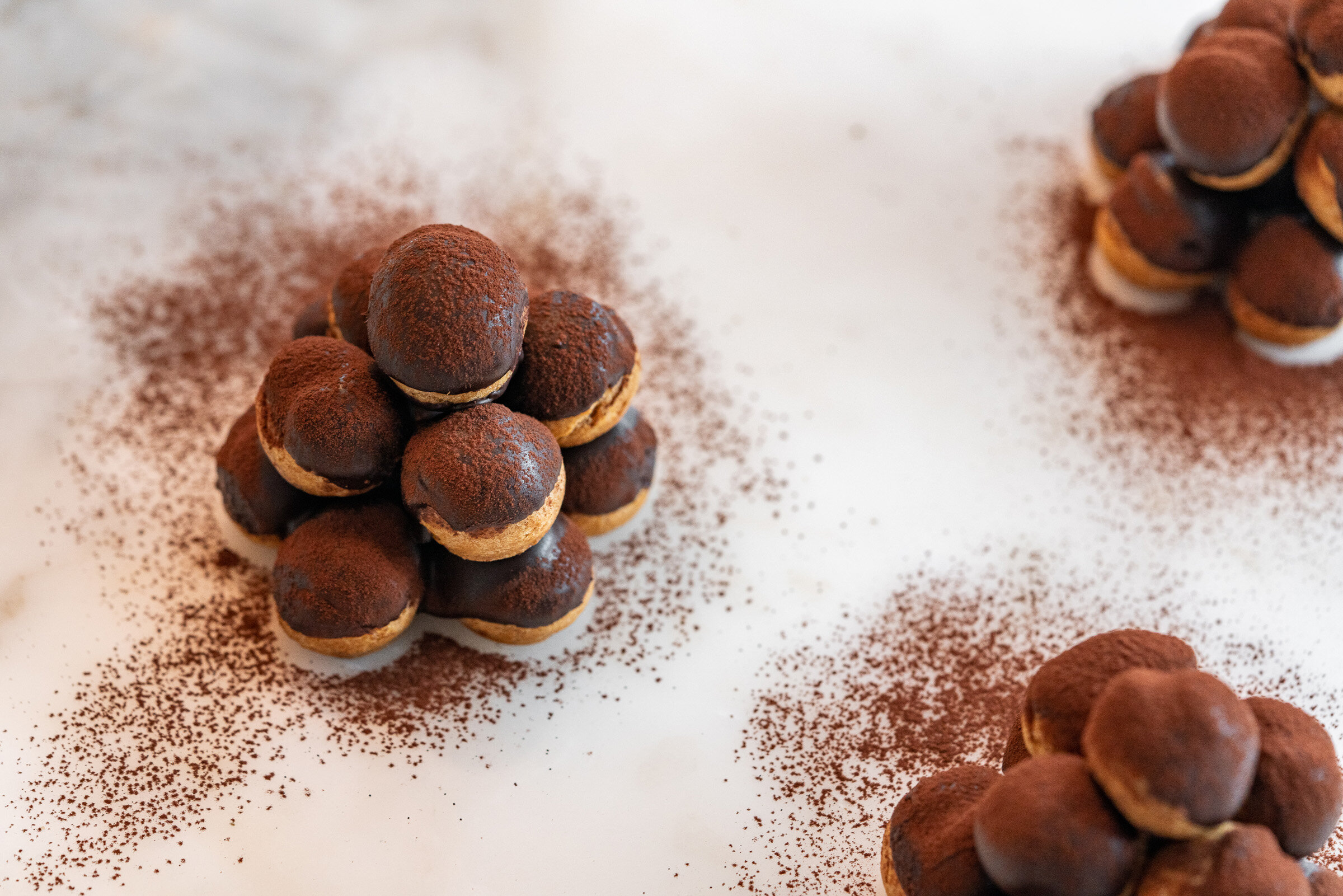 Chocolate Profiteroles Stack