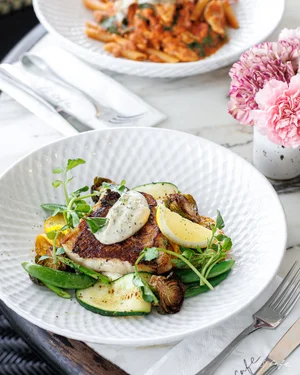 Image 35: Join us at PS.Cafe Palais Renaissance and dig into the delicious Grilled Alaskan Ocean Perch which is available from our specials menu now 😋 #pscafe
