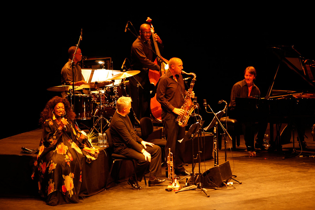 Jessye Norman, San Sebastian, 2010. Jessye Norman, Clayton Cameron, Mike Lovatt, Trevor Ware, MW, Mark Markham