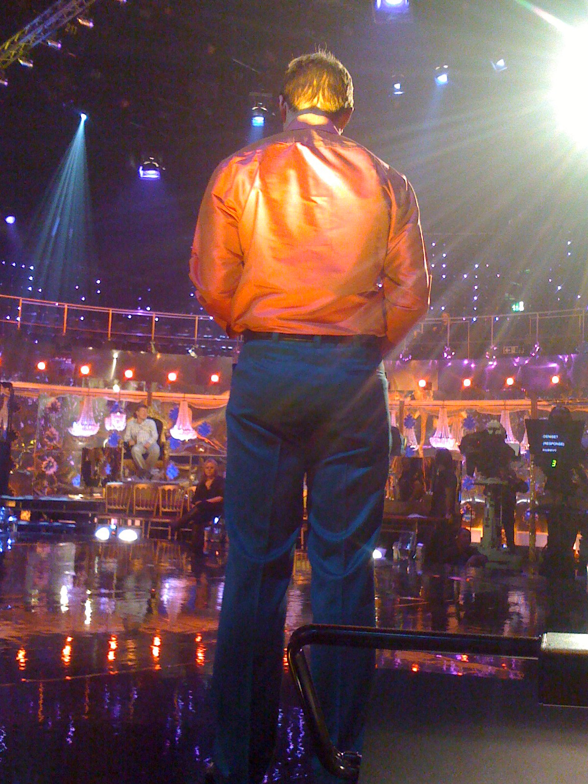 Andrew Lloyd Webber's arse. BBC Television Centre 2008