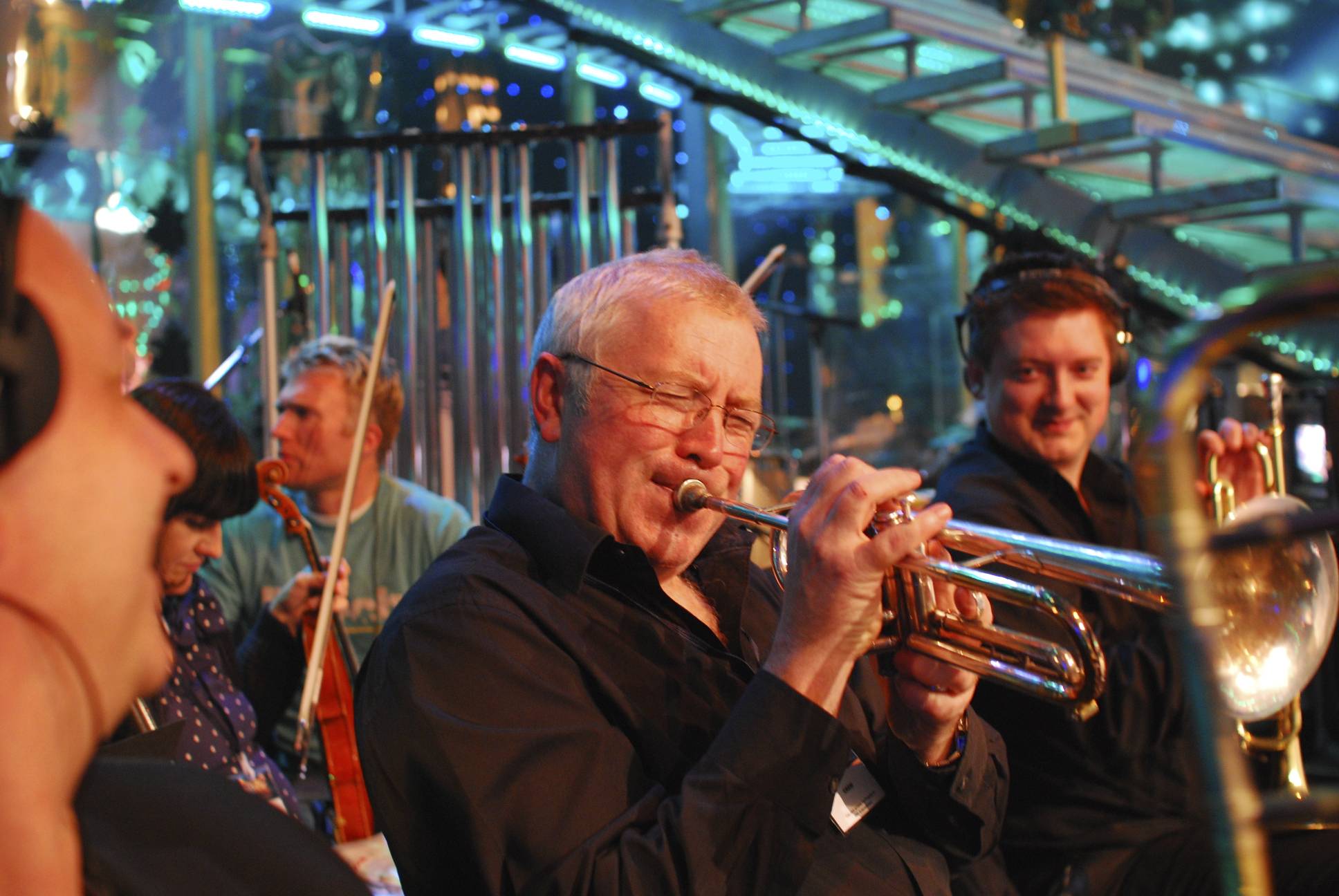 John Barclay pretending to be Freddie Hubbard.