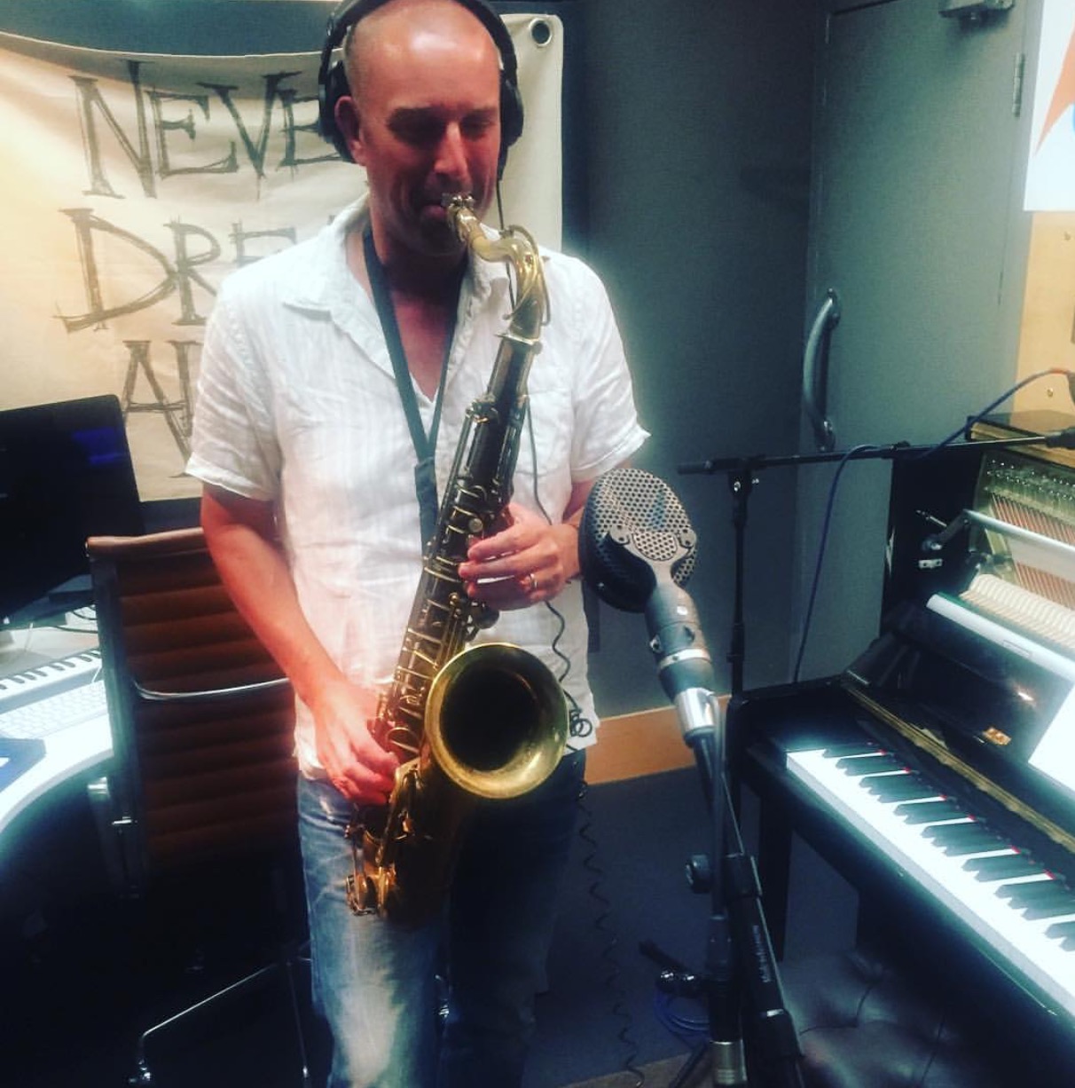 Saxophone solo for Stormzy album, Matrix Studios, August 2016