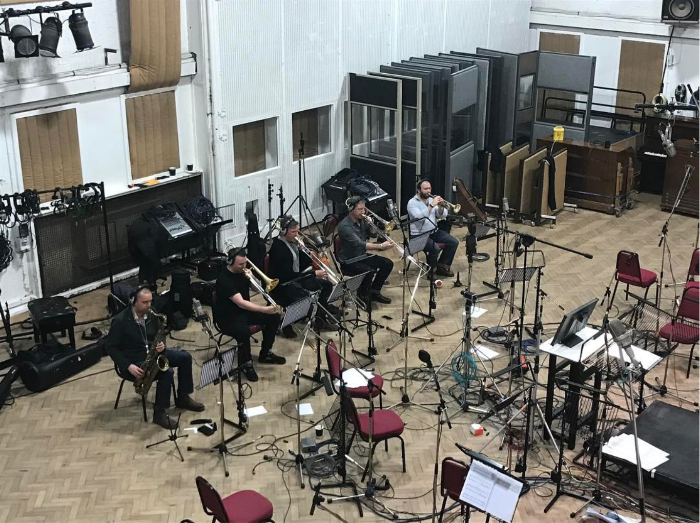 Recording brass with alt-J. Abbey Road Studio 2, January 2017