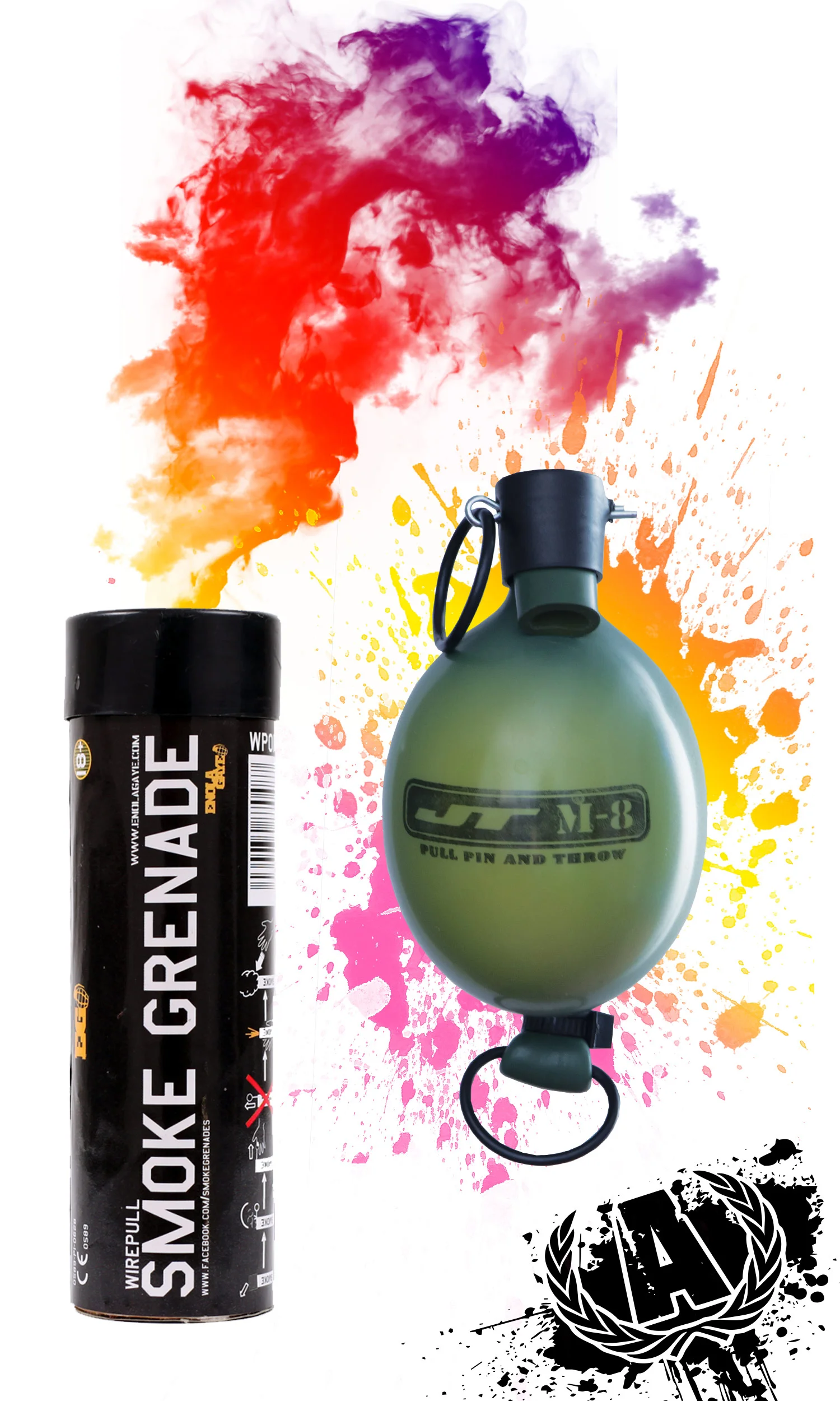 Smoke or Paint Grenades Standard Smoke Grenade $9.99 XL Smoke Grenade $14.99 Paint Grenade $9.99