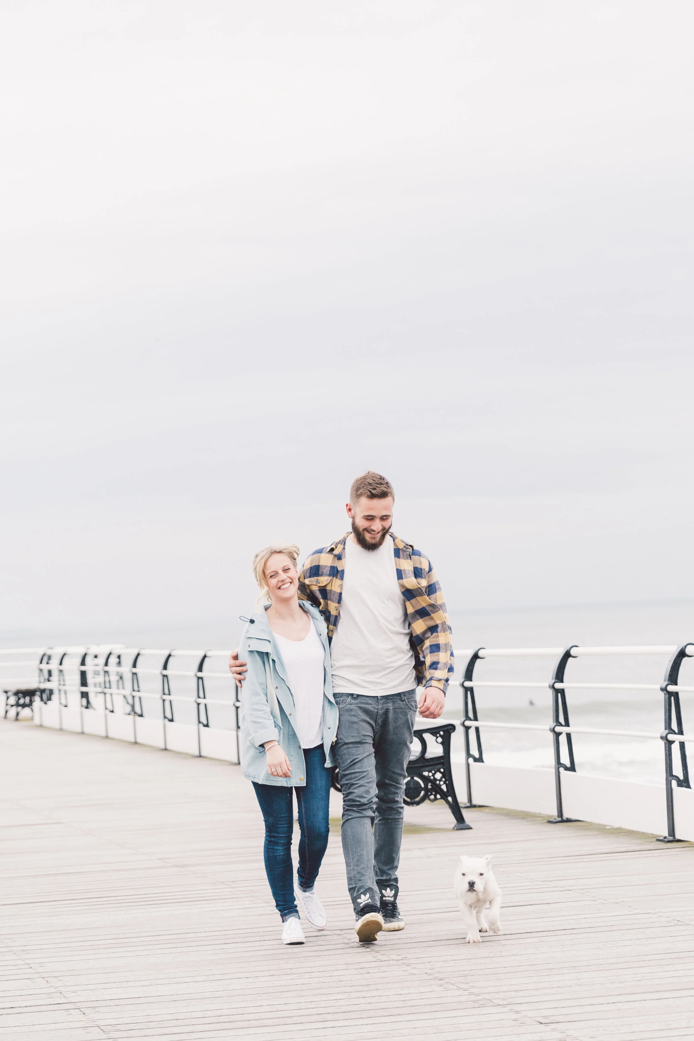 Jess + James | pre-wedding shoot on Saltburn beach
