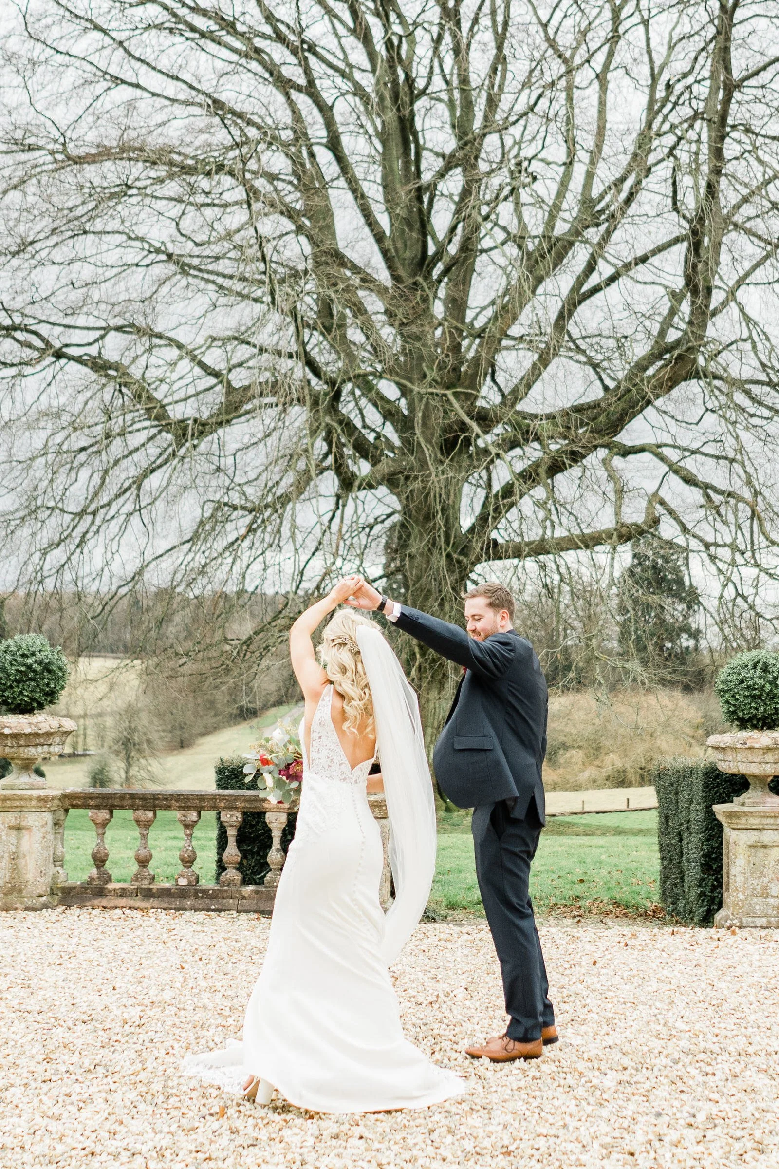 Emma &amp; Chris - A magical winter wedding at Bredenbury Court Barns, Herefordshire