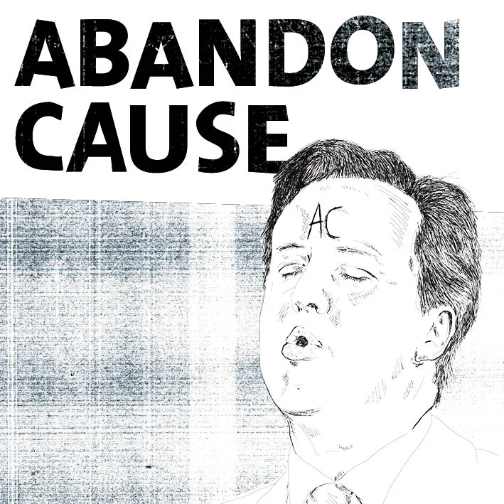 Illustration and design for Abandon Cause album artwork illustration / layout / collage / typography