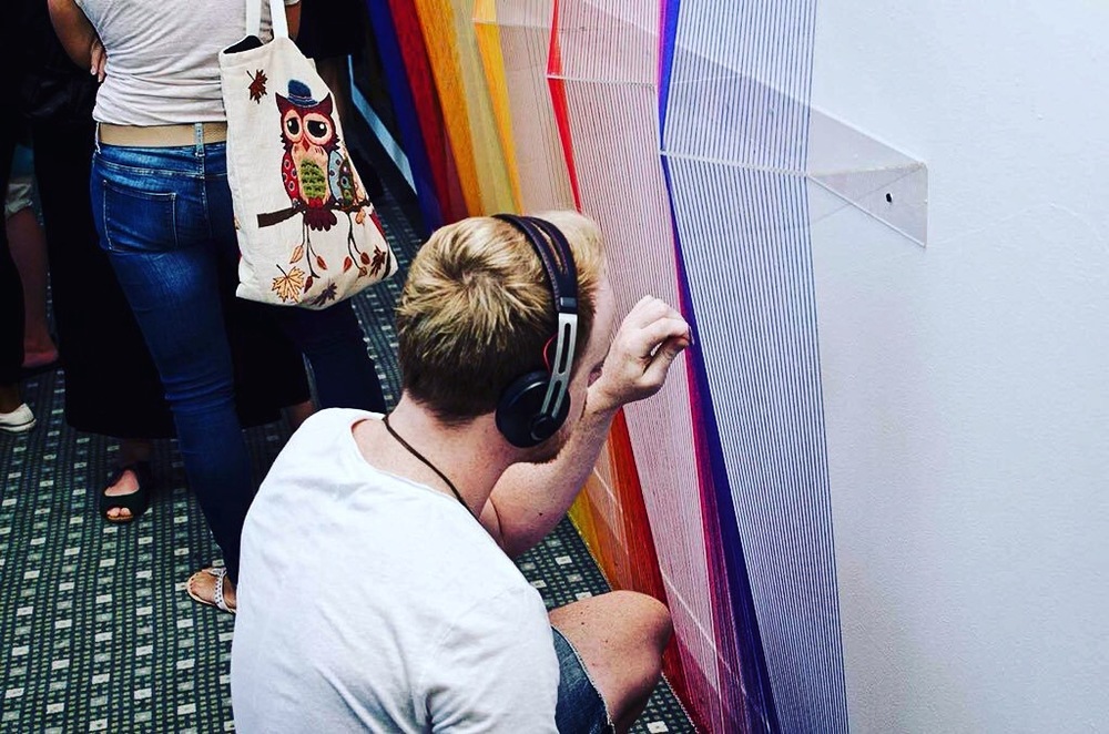 The Hologram Series was conceptualised when a thread artwork was commissioned by Monster/Power Play Energy for Design Indaba Conference in 2016. The installation comprised 3 temporary, site-specific thread 'holograms' that were installed live as a performance during the conference. The works will be reinstalled at the Cape Town headquarters of Monster & Power Play in 2016.