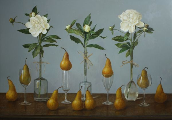 "Florilegium" Oil on linen mounted on panel 40" x 52", 