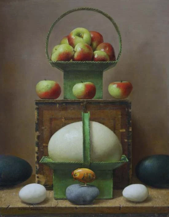 "Conveyor" Oil on linen panel 20" x 16"