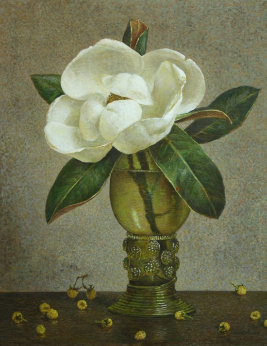 "Danae" Egg tempera on panel 20" x 16"