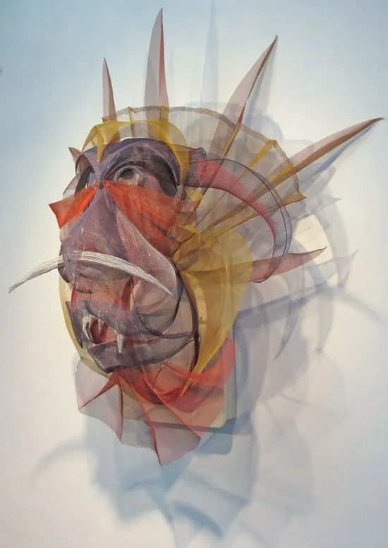 "Shaman" Painted screen and wire