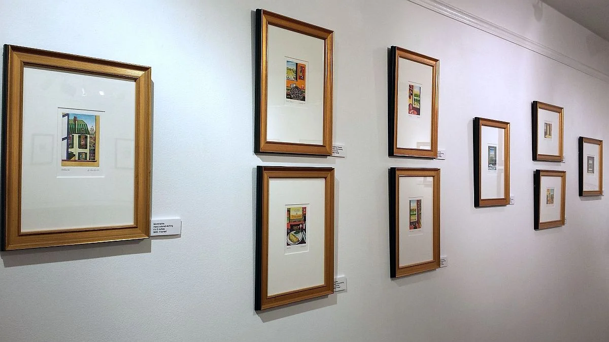 View of installation in the gallery