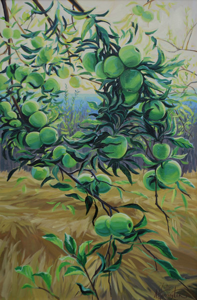 "Apple Bough" Oil on canvas 36" x 24"