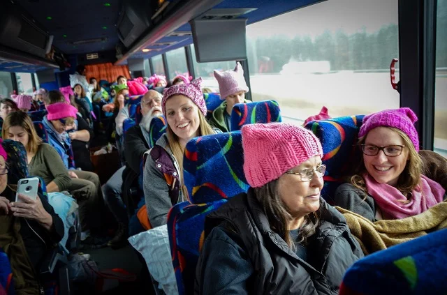 Hundreds of Decaturites hop on buses for National Women’s March in D.C.